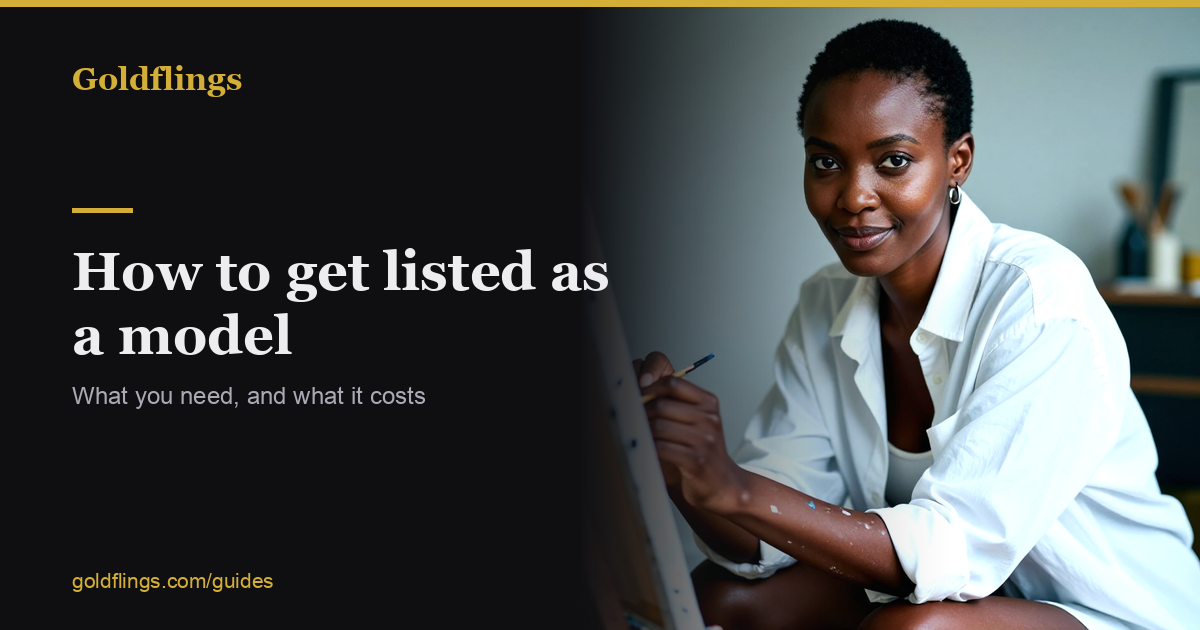 How to get listed as a model